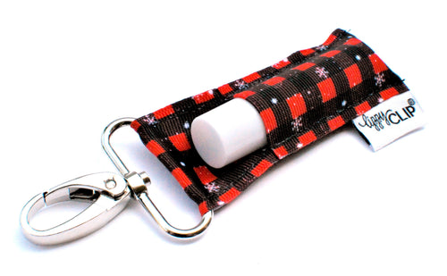 LippyClip® Snowy Buffalo Plaid