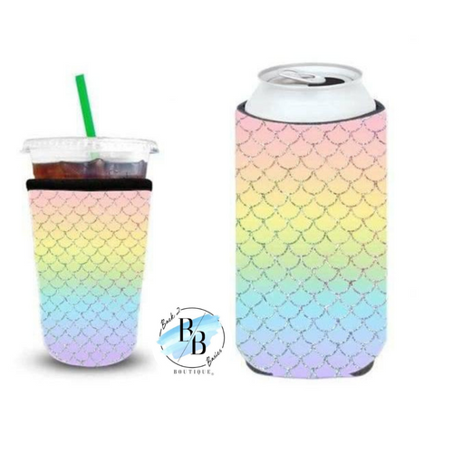 Mermaid Scales Beer Bottle Koozie