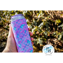 Mermaid Scales - Purple Pastel Tall Slim Can Koozie