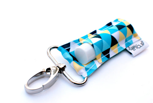 LippyClip® Yellow and Aqua Triangle