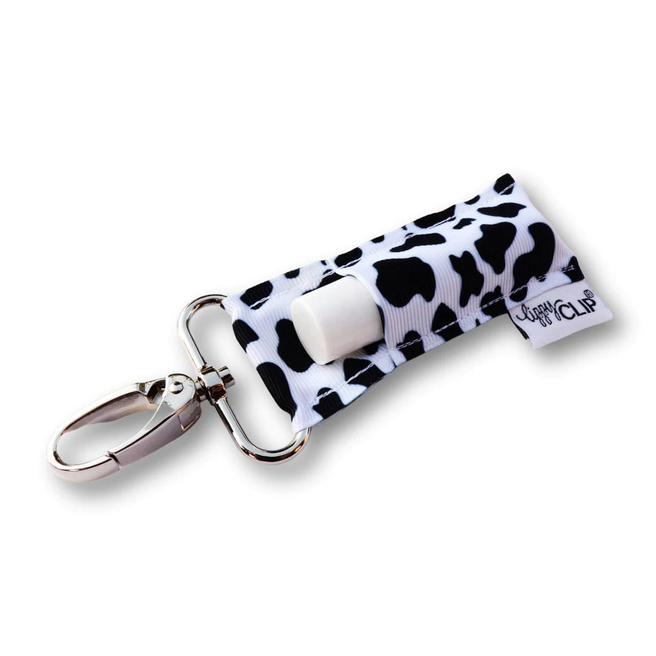 LippyClip®  Black and White Cow Spots