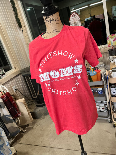 ShitShow Moms Red Short Sleeve Tee