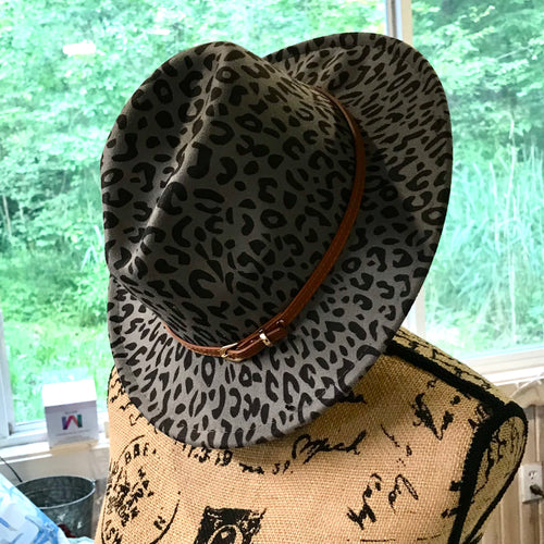 Fedora Felt Hats Leopard/Leopard Stripe