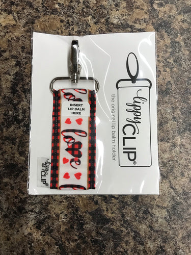 LippyClip®  Love Red Buffalo Plaid