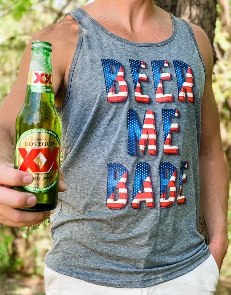 Beer Me Babe Unisex Fit Tank Top