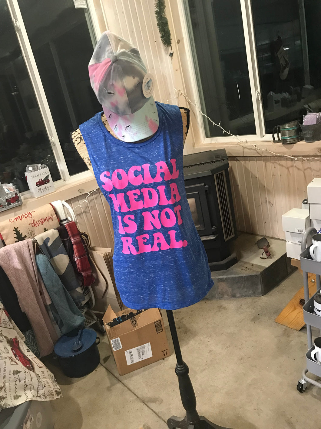 Social Media Is Not Real Short Sleeve Tee