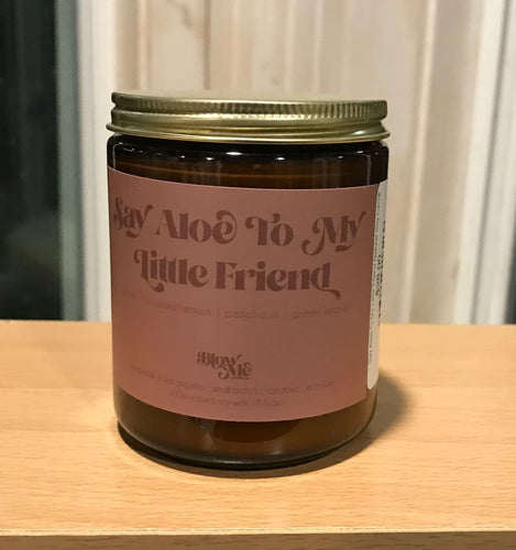 Say Aloe To My Little Friend Natural Soy Candle