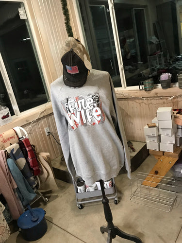 Fire Wife Heather Gray Sweatshirt