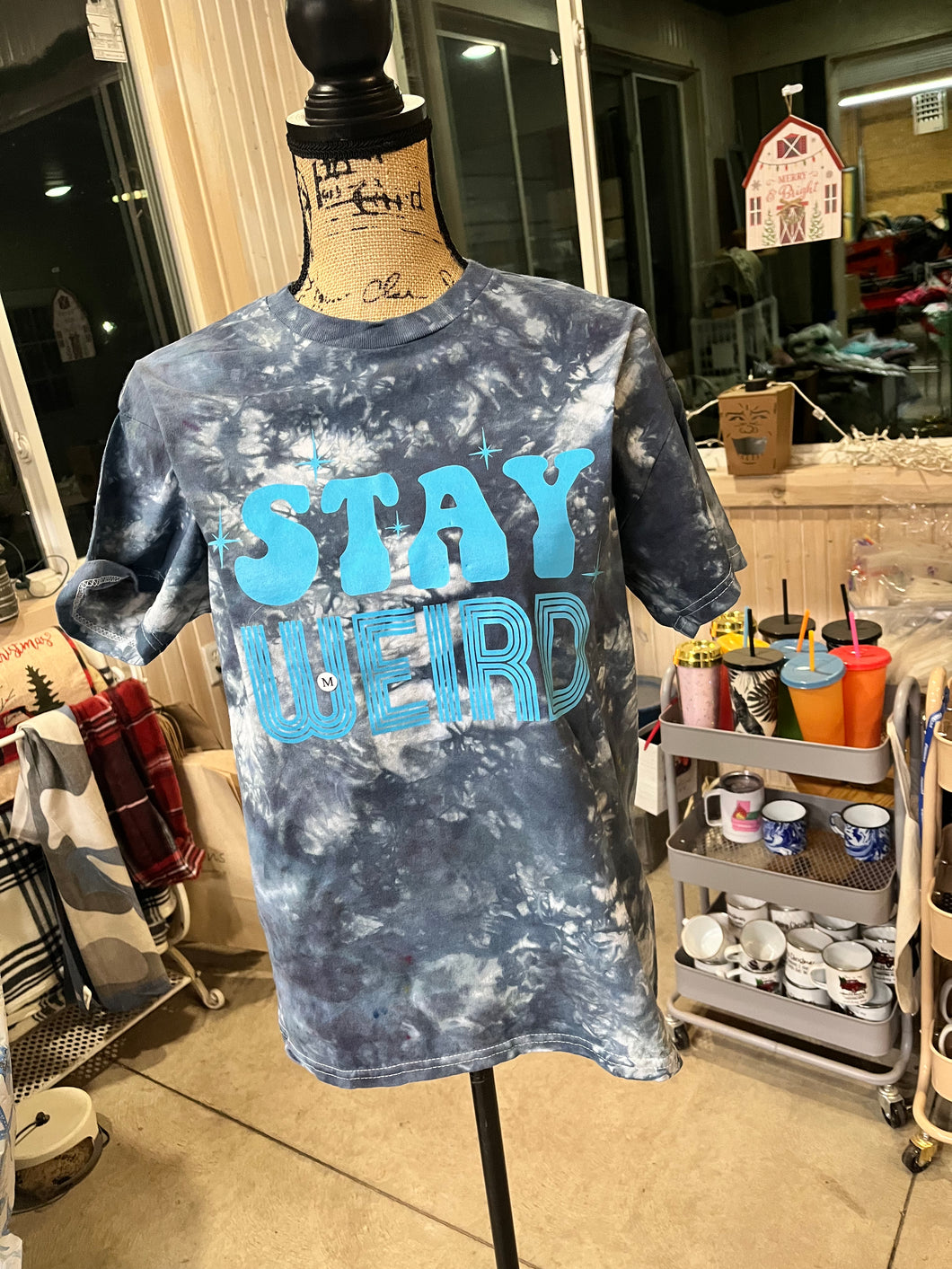 Stay Weird Tie Dye Short Sleeve Tee