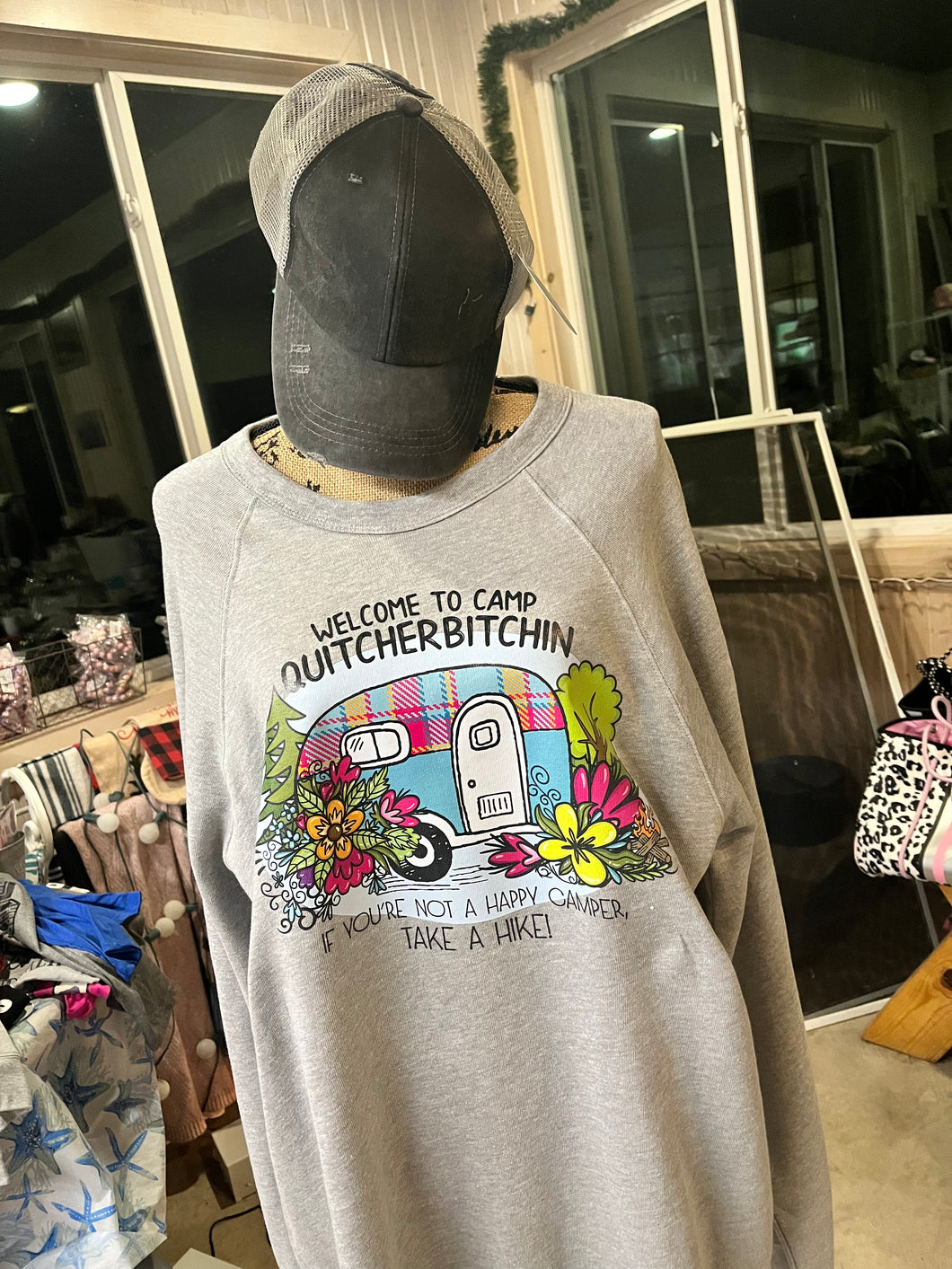 Quitcherbitchin Camping Sweatshirt