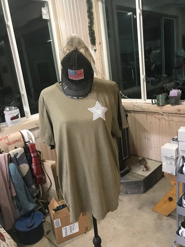 Patriotic AF Olive Short Sleeve Tee