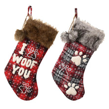 Ready To Ship | Buffalo Plaid Pet Stockings